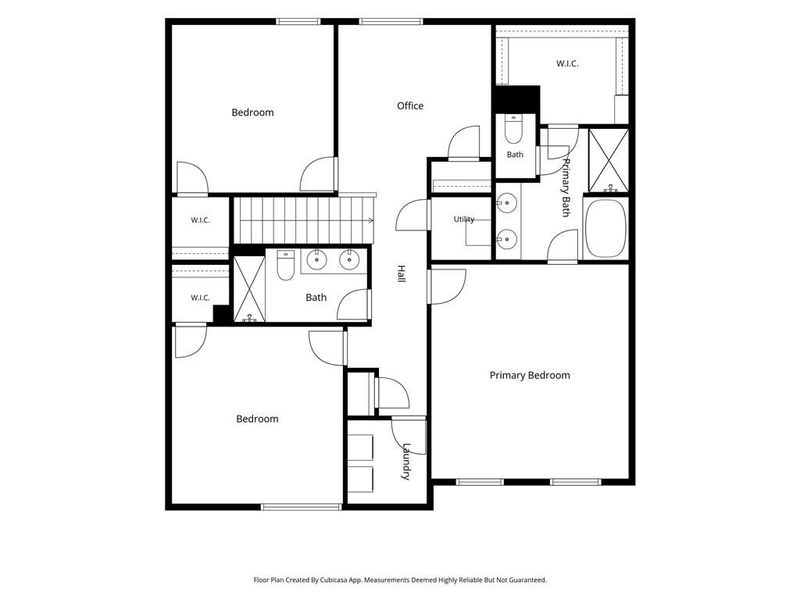 2D floor plan layout of this home in Oakwood, Dallas, GA (Image 7).