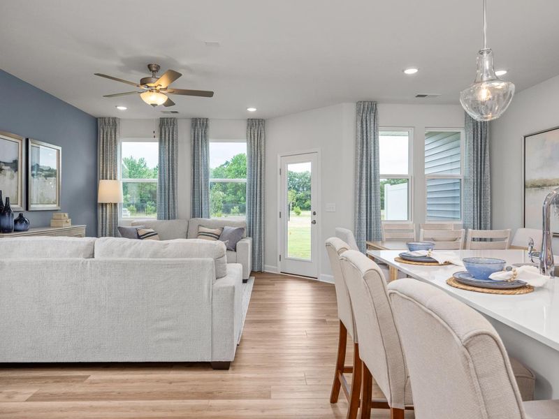 Representative furnished interior of a home built from the The Graham Exterior by Davidson Homes LLC in Springvale, Willow Spring (Image 8).