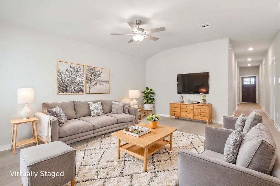 Furnished interior view inside a new home in Massey Oaks - Premier Series, Pearland (Image 6).