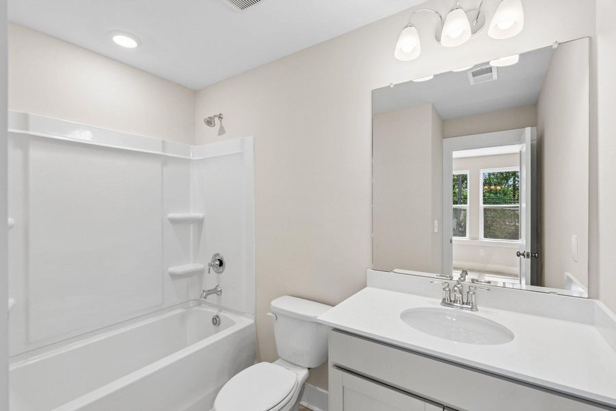Furnished interior view inside a new home in Crosscreek Walk – Overlook, Charleston (Image 8). Furnished interior view inside a new home in Crosscreek Walk – Overlook, Charleston (Image 8).