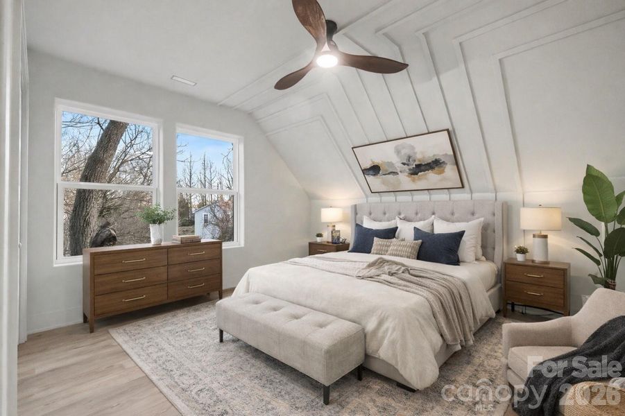 Primary bedroom- Virtually staged Primary bedroom- Virtually staged