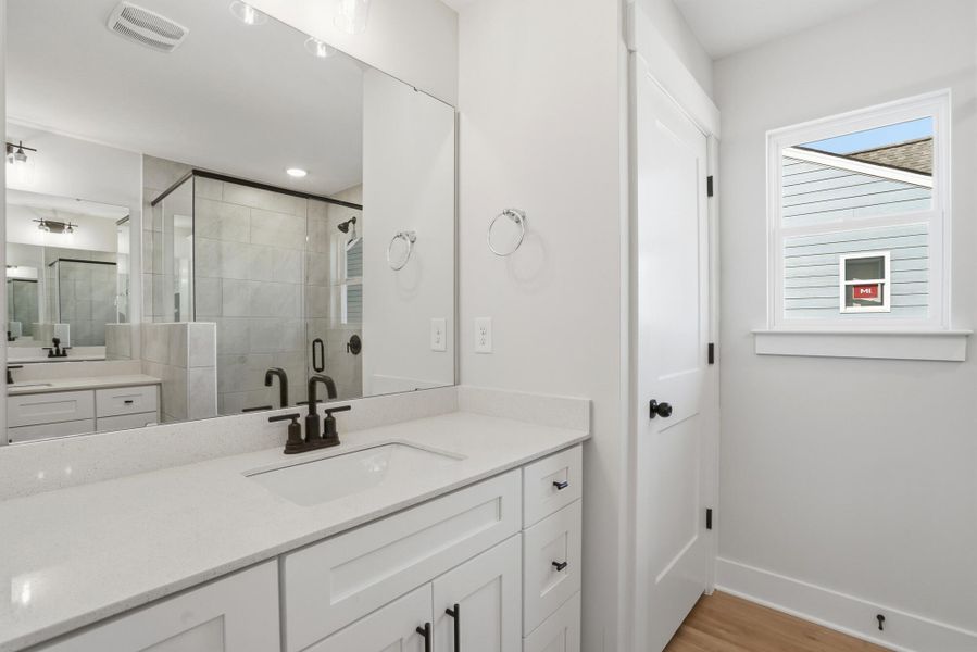 Furnished interior view inside a new home in Blythe Mill Townhomes, Waxhaw (Image 14). Furnished interior view inside a new home in Blythe Mill Townhomes, Waxhaw (Image 14).