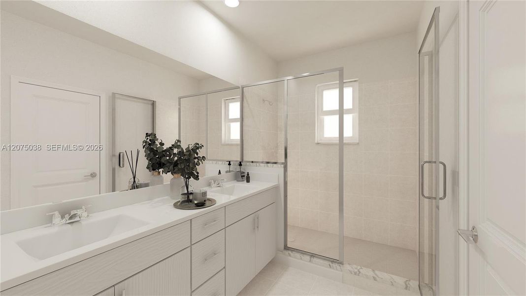 Furnished interior view inside a new home in Wildwood Groves, Miami (Image 9). Furnished interior view inside a new home in Wildwood Groves, Miami (Image 9).