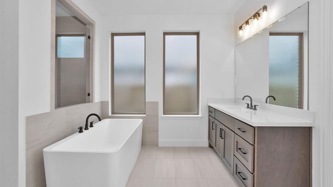 Furnished interior view inside a new home in Meridiana, Manvel (Image 5).
