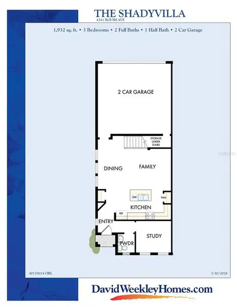 2D floor plan layout of this home in , Orlando, FL (Image 3). 2D floor plan layout of this home in , Orlando, FL (Image 3).