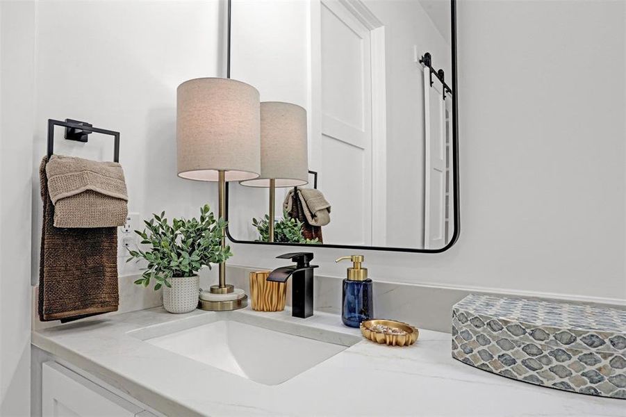 Close-up of interior finishes inside a home in , Caddo Mills (Image 22).