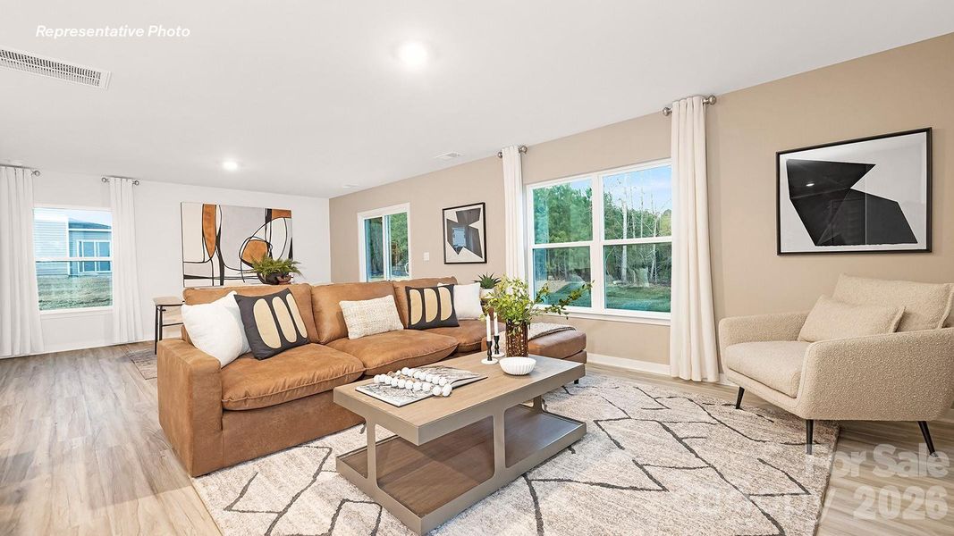 Furnished interior view inside a new home in Cardinal Creek, Charlotte (Image 7).