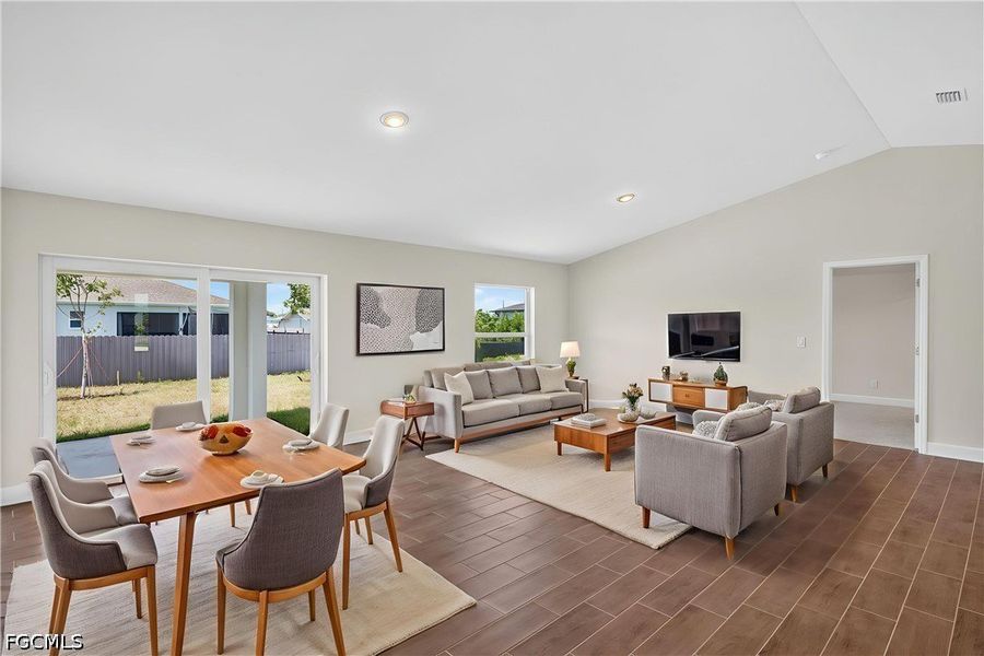 Furnished interior view inside a new home in Cape Coral, Cape Coral (Image 4). Furnished interior view inside a new home in Cape Coral, Cape Coral (Image 4).
