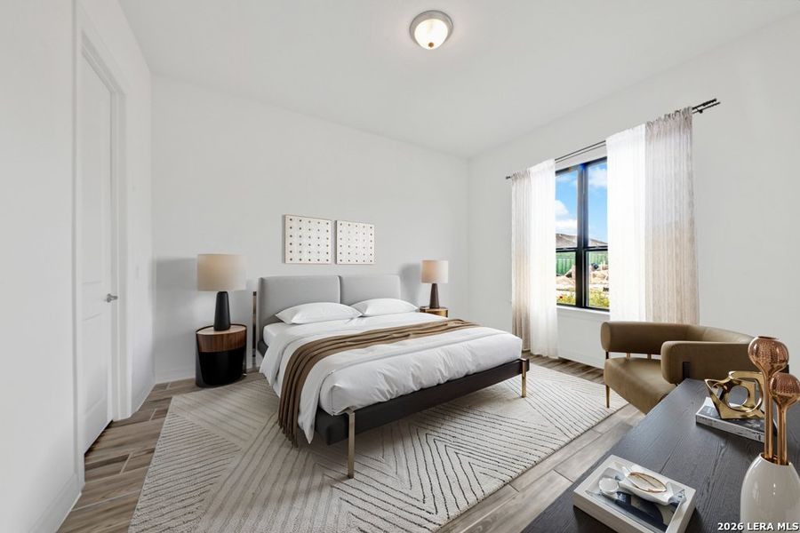 Furnished interior view inside a new home in El Sonido at Campanas, San Antonio (Image 14).