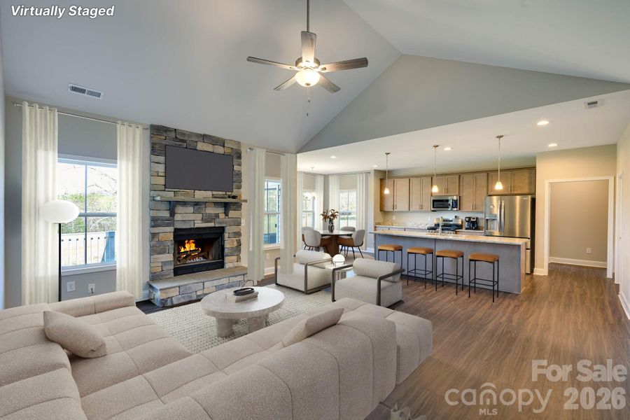 Furnished interior view inside a new home in , Bostic (Image 14).