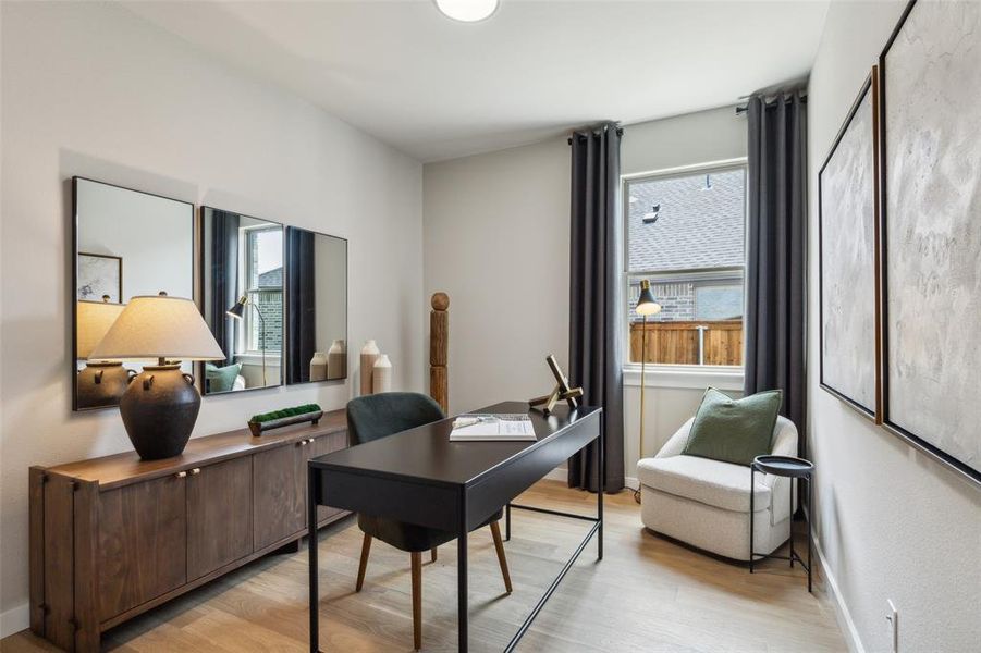 Furnished interior view inside a new home in Elevon, Lavon (Image 11). Furnished interior view inside a new home in Elevon, Lavon (Image 11).