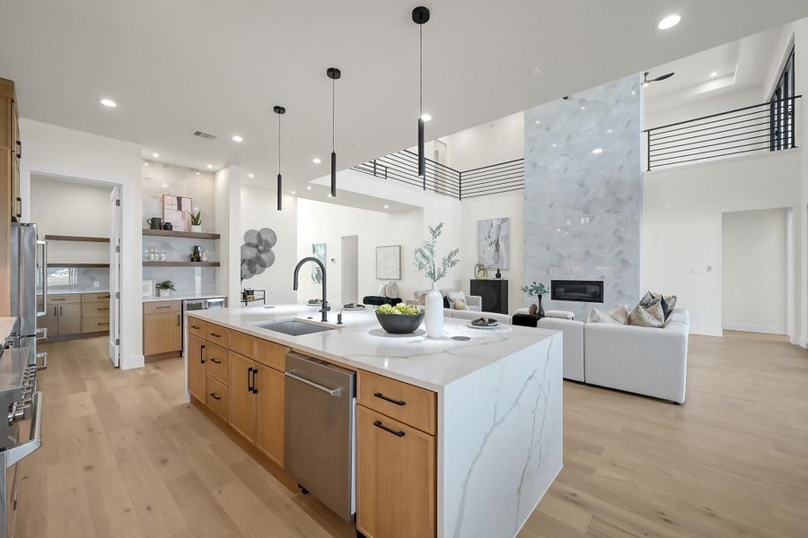 Furnished interior view inside a new home in , Willis (Image 7).