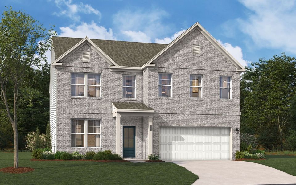 Representative exterior photo of a completed home built from the The Kershaw by Stanley Martin Homes in Riverside Ridge, Lawrenceville, GA (Image 58).