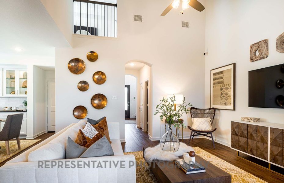 Furnished interior view inside a new home in Pomona, Manvel (Image 14). Furnished interior view inside a new home in Pomona, Manvel (Image 14).