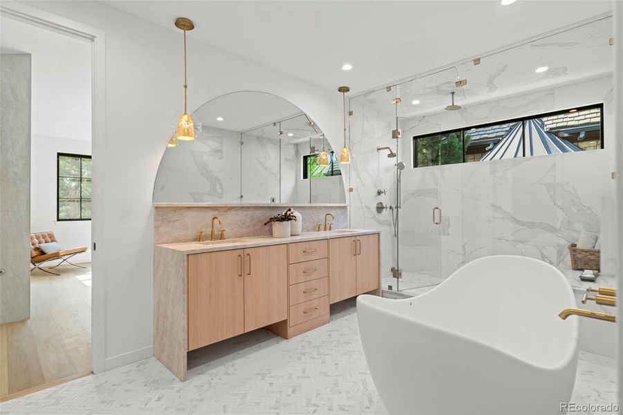 Furnished interior view inside a new home in , Denver (Image 18).