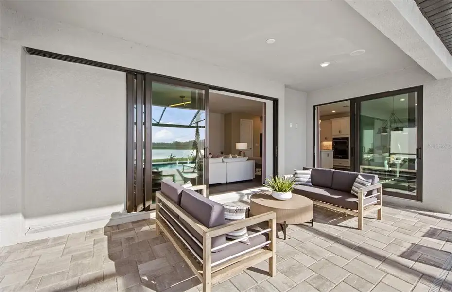 Exterior details and patio area of a home in Grandura, Sarasota (Image 2). Exterior details and patio area of a home in Grandura, Sarasota (Image 2).