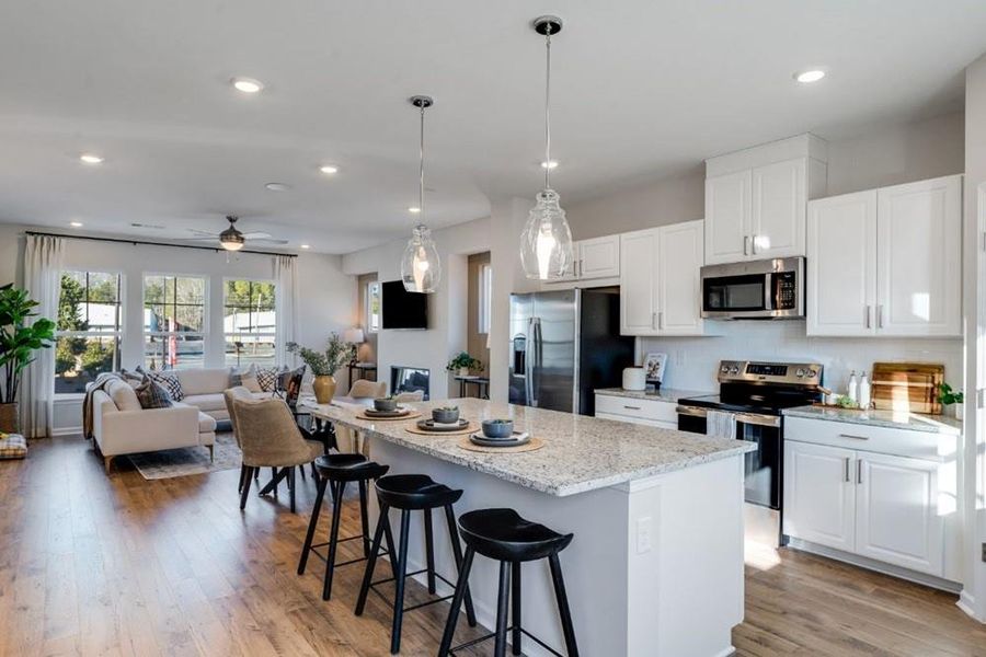 Furnished interior view inside a new home in Hampton Trace, Marietta (Image 15).