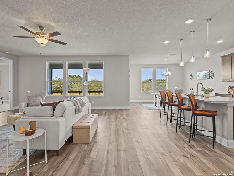 Furnished interior view inside a new home in The Reserve at Potranco Oaks, Castroville (Image 10).