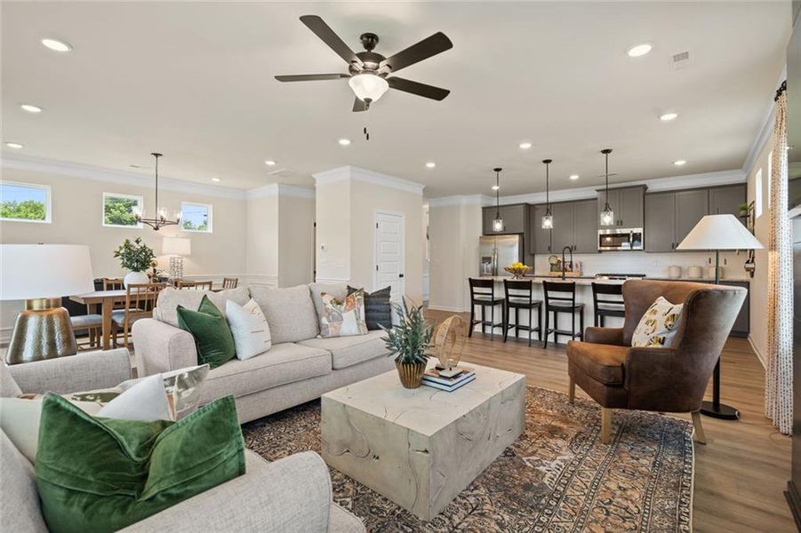 Furnished interior view inside a new home in Hillcrest Park, Ringgold (Image 34).