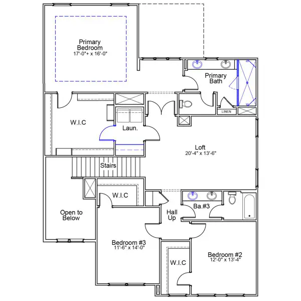 2D floor plan layout of this home in East Wynd, Hampstead, NC (Image 4).