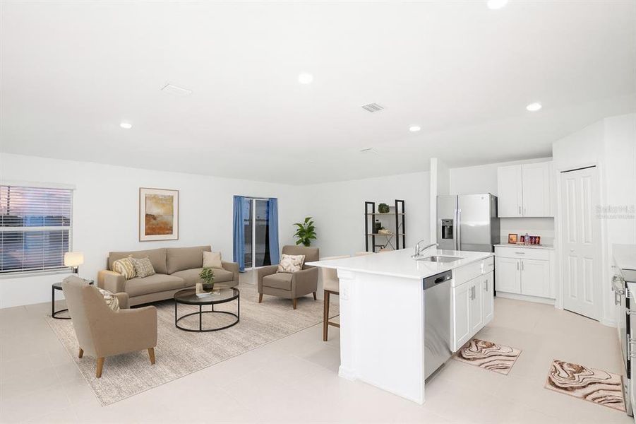 Furnished interior view inside a new home in Cypress Point at Lake Parker: The Estates, Lakeland (Image 30).