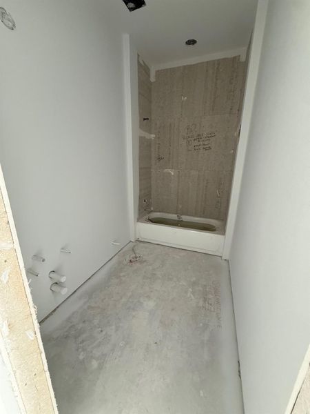 Bathroom featuring  shower combination