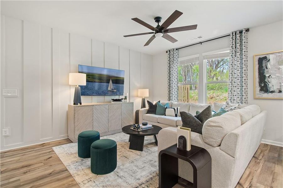 Furnished interior view inside a new home in Diamante, Stockbridge (Image 27).