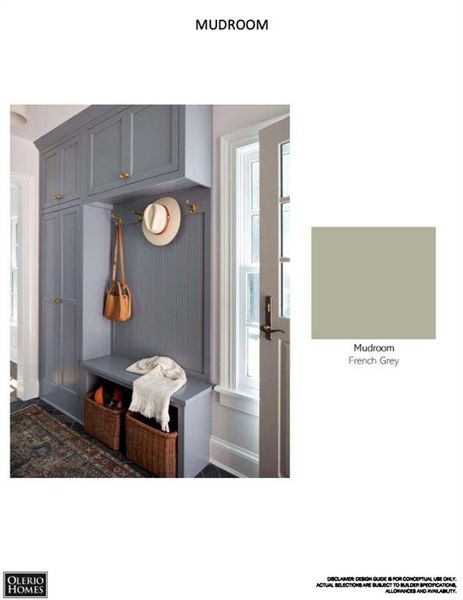 Mudroom with baseboards