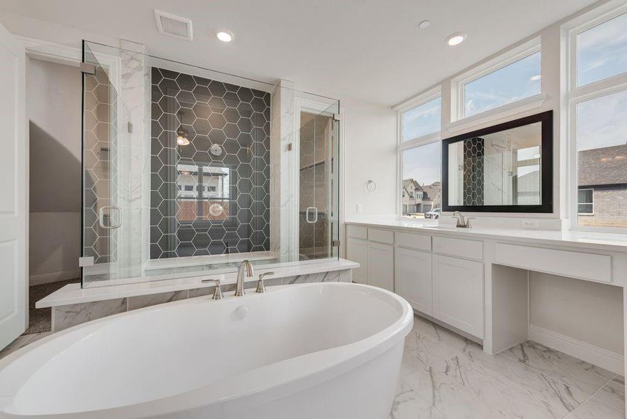 Furnished interior view inside a new home in Cedar Ridge Estates, Grand Prairie (Image 9). Furnished interior view inside a new home in Cedar Ridge Estates, Grand Prairie (Image 9).