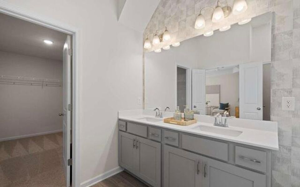 Furnished interior view inside a new home in Walden Park - The Retreat, Jonesboro (Image 28). Furnished interior view inside a new home in Walden Park - The Retreat, Jonesboro (Image 28).