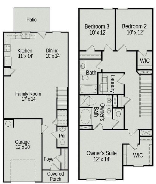 2D floor plan layout of this home in Ironhorse, Dickson, TN (Image 5).