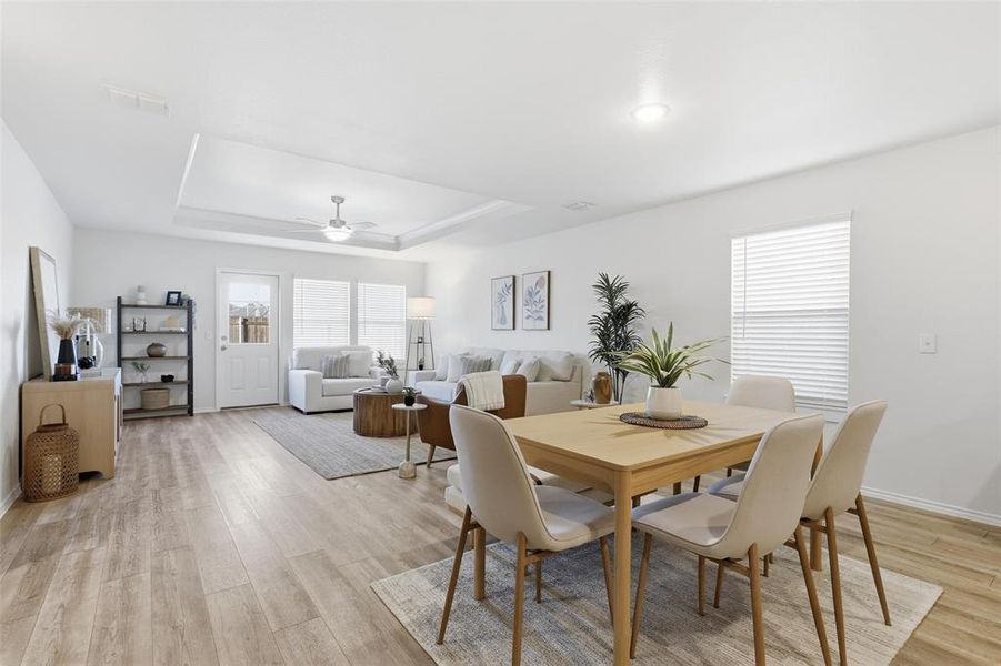 Furnished interior view inside a new home in Newberry Point, Fort Worth (Image 10).