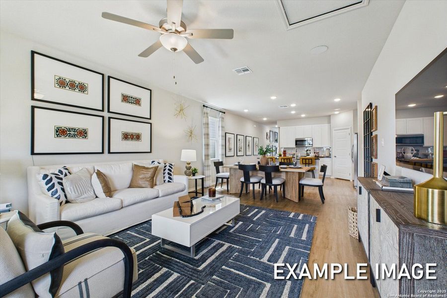 Furnished interior view inside a new home in Agave, San Antonio (Image 17).