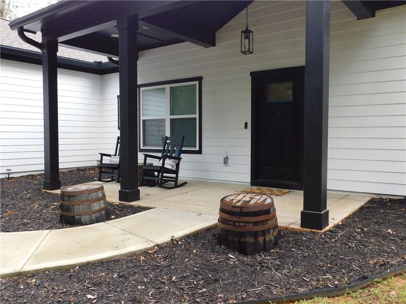 Exterior details and patio area of a home in , Dahlonega (Image 4). Exterior details and patio area of a home in , Dahlonega (Image 4).