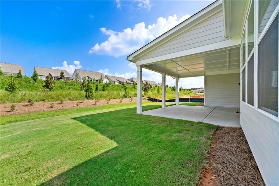 Front exterior of a new home in Cresswind Georgia at Twin Lakes, Hoschton, GA, highlighting curb appeal (Image 22).