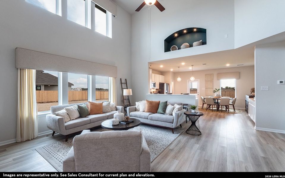 Furnished interior view inside a new home in , San Antonio (Image 6). Furnished interior view inside a new home in , San Antonio (Image 6).