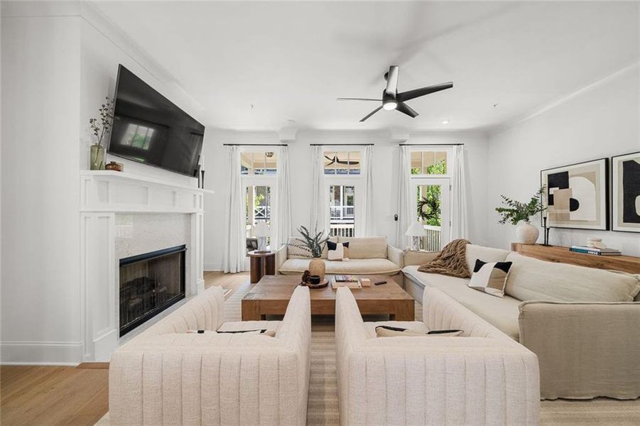 Furnished interior view inside a new home in , Alpharetta (Image 15).