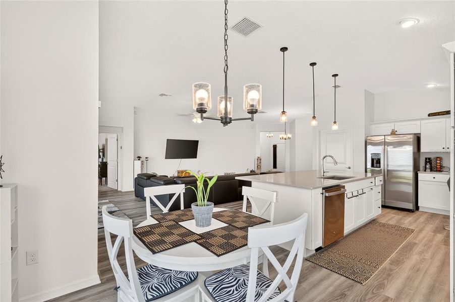 Furnished interior view inside a new home in , The Villages (Image 17).