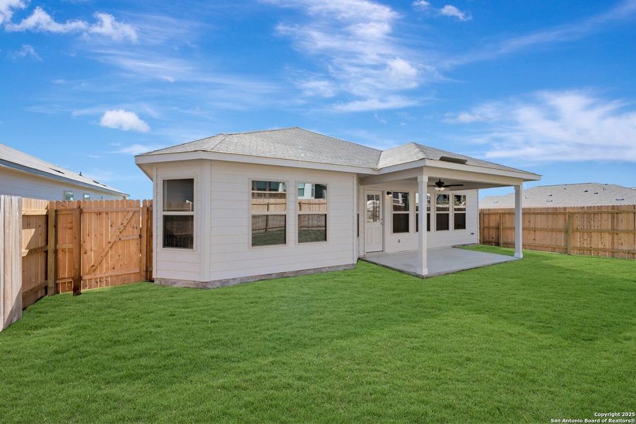 Exterior details and patio area of a home in Greenspoint Heights, Seguin (Image 24). Exterior details and patio area of a home in Greenspoint Heights, Seguin (Image 24).