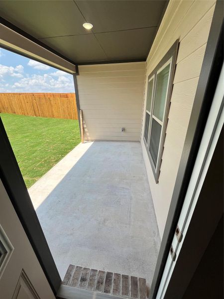 Rear Covered Patio