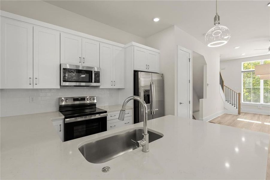 Furnished interior view inside a new home in , Atlanta (Image 6). Furnished interior view inside a new home in , Atlanta (Image 6).