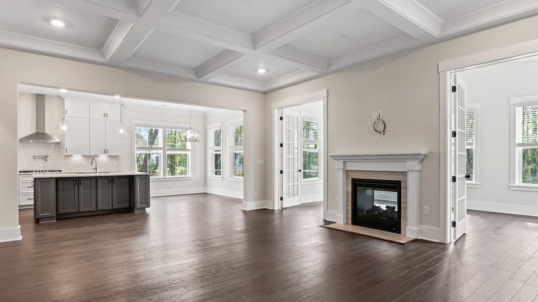 Representative furnished interior of a home built from the Stonehaven  II by DRB Homes in Oak Landing, Mount Pleasant (Image 5).