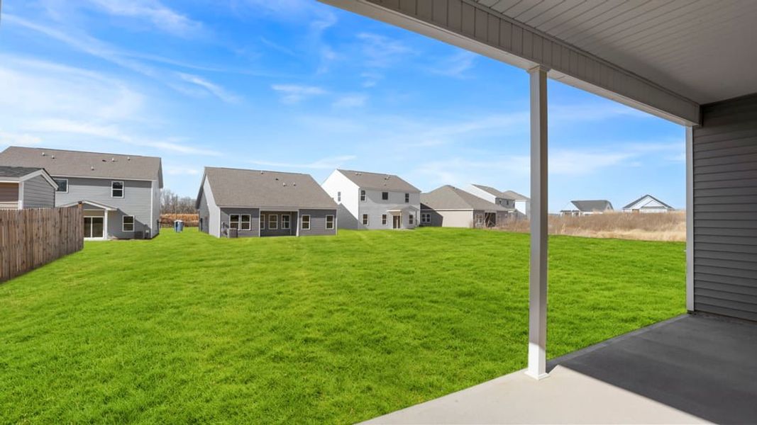 Exterior details and patio area of a home in Briargate, Fountain Inn (Image 20).