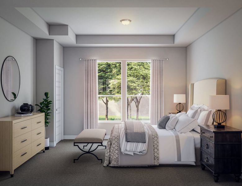 Representative furnished interior of a home built from the Blanco by Tri Pointe Homes in Mason Woods, Cypress (Image 15).