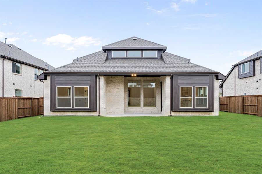 Exterior details and patio area of a home in Windsong Ranch Classic 61, Prosper (Image 3). Exterior details and patio area of a home in Windsong Ranch Classic 61, Prosper (Image 3).
