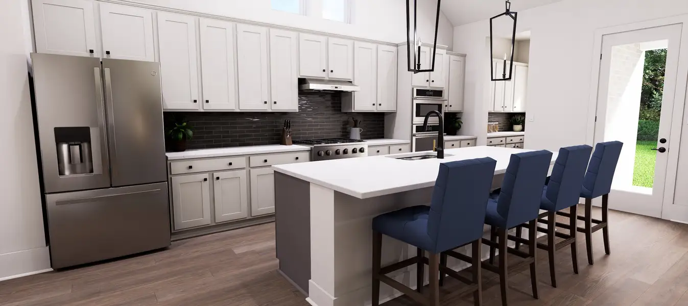 Representative furnished interior of a home built from the The Clover by David Weekley Homes in ARTAVIA - Parkview Collection, Conroe (Image 5).