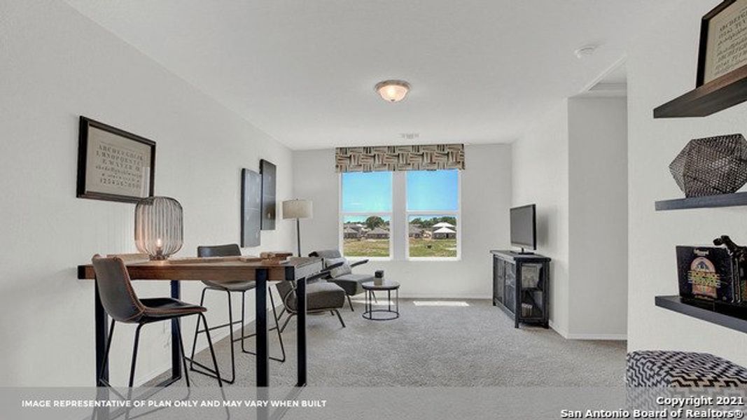 Furnished interior view inside a new home in Arroyo Ranch, Seguin (Image 4). Furnished interior view inside a new home in Arroyo Ranch, Seguin (Image 4).