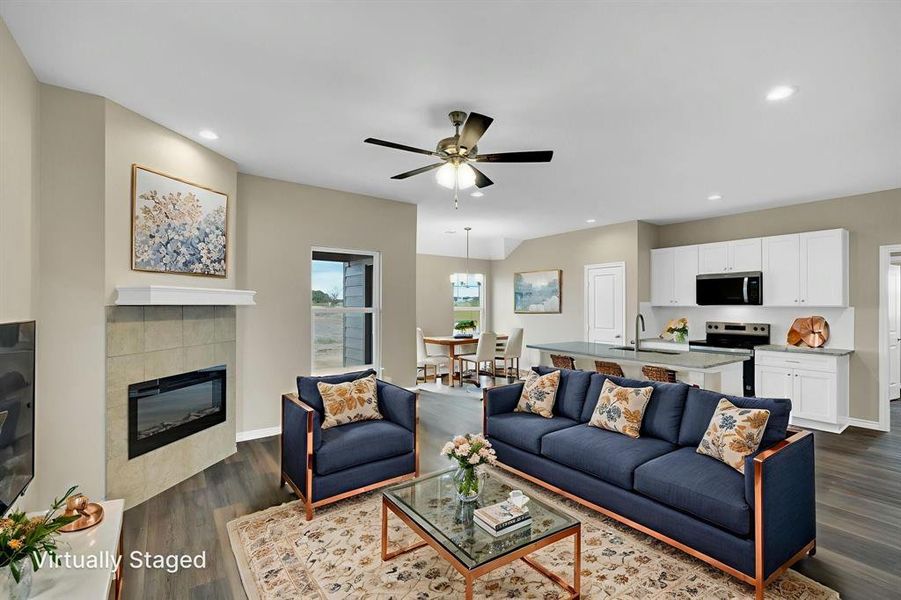 Furnished interior view inside a new home in , Whitney (Image 8).