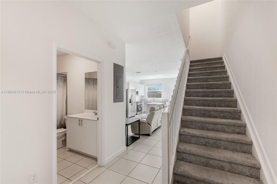 Furnished interior view inside a new home in , Homestead (Image 5). Furnished interior view inside a new home in , Homestead (Image 5).