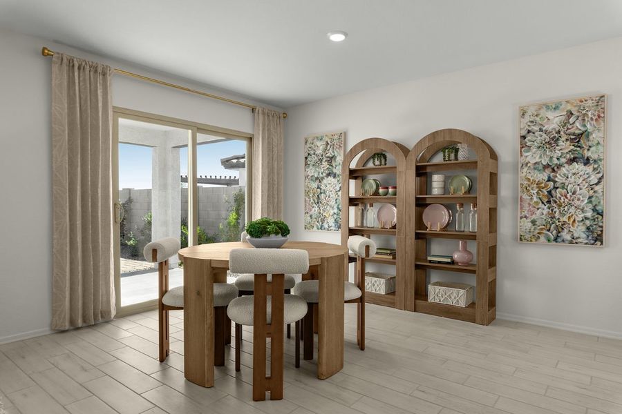 Dining area off great room